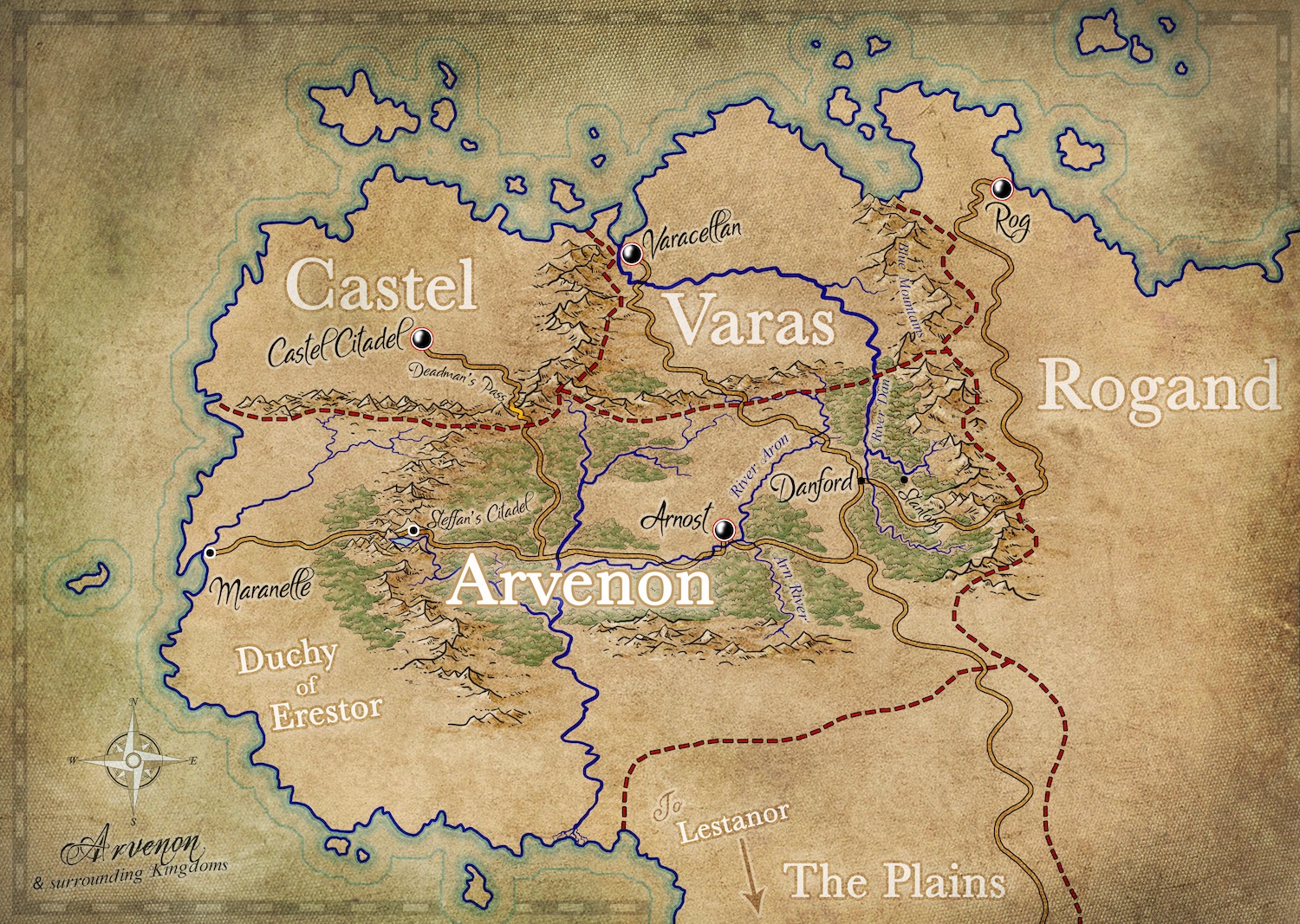 Arvenon Map Web